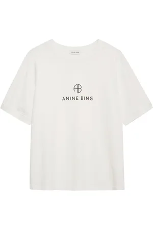 ANINE BING Logo-print cotton t-shirt
