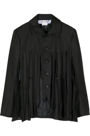 Comme des Garçons Fringed single-breasted jacket