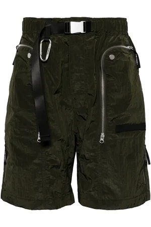 Spoonyard Crinkled belted shorts