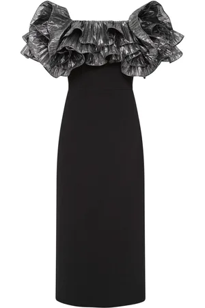 Rebecca Vallance Lumi ruffled midi dress