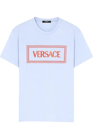 VERSACE 90s Logo embroidered T-shirt