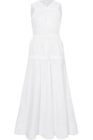 Proenza Schouler Libby ruched-detail cotton dress