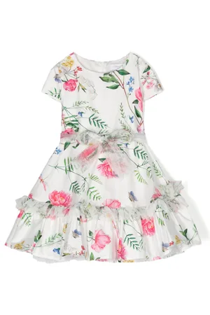 MONNALISA Floral flared mini dress