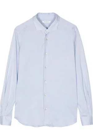 Boglioli Long-sleeve piqué shirt