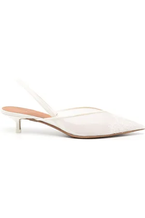 Neous 45mm lace-detailing slingback pumps
