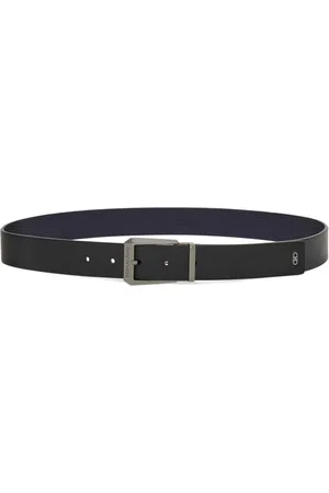 Salvatore Ferragamo Logo-engraved reversible leather belt