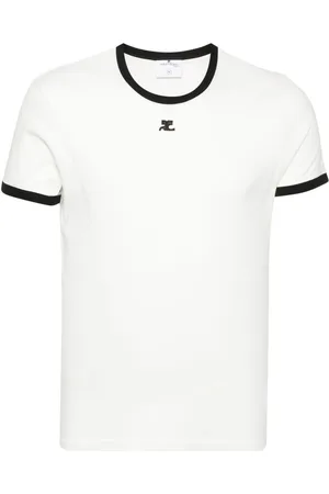 Courrèges Contrast cotton T-shirt