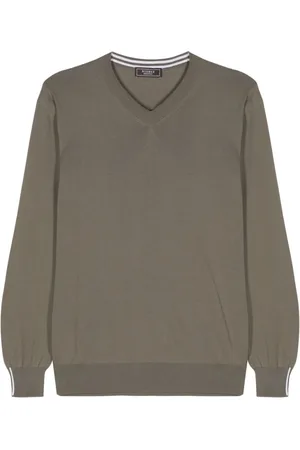 PESERICO SIGN Fine-ribbed cotton jumper