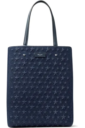 Jimmy Choo Lenny M-M denim tote bag