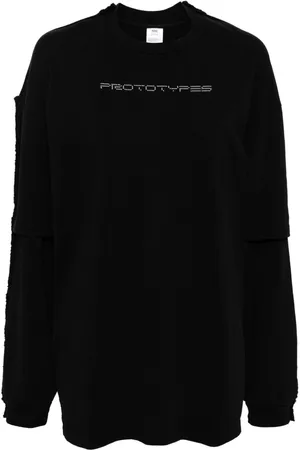 PROTOTYPES Logo-embellished layered sweatshirt