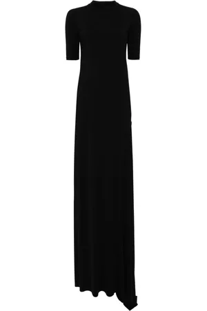 PROTOTYPES Draped-detail short-sleeve maxi dress