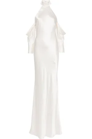 Michelle Mason Halterneck silk gown