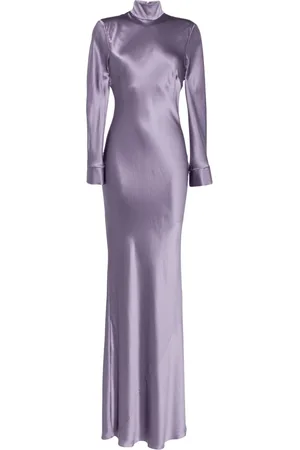 Michelle Mason Long sleeve silk gown