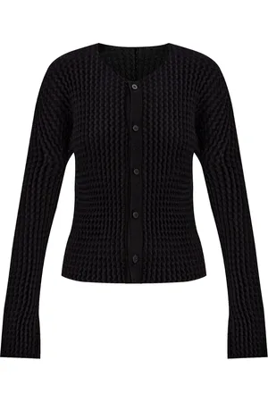 Issey Miyake Pleated Cardigan