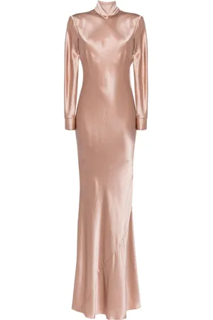 Michelle Mason Long sleeve silk gown