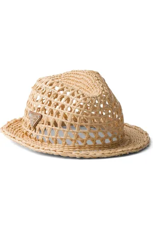 Prada Woven fabric fedora