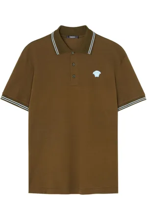 VERSACE Medusa cotton polo shirt