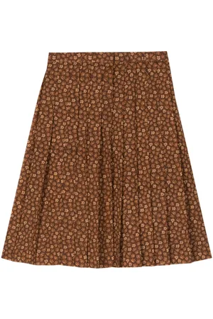 Dior Floral-print pleated skirt