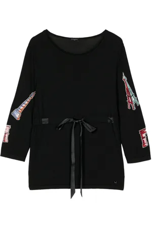 CHANEL 2012 Icon tie-fastening jumper