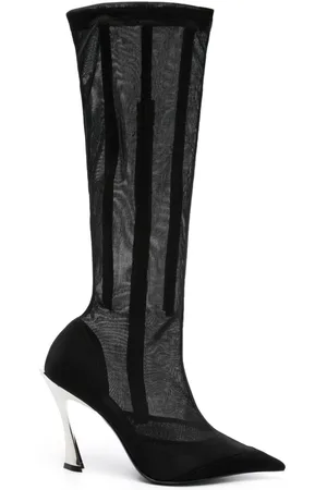MUGLER 95mm mesh boots