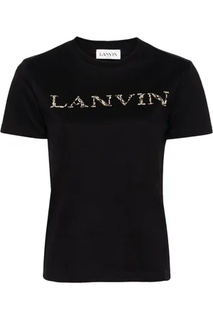 Lanvin Beaded logo-embroidered T-shirt
