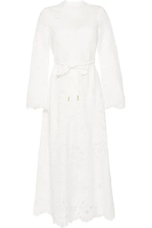 ZIMMERMANN Ottie broderie anglaise midi dress