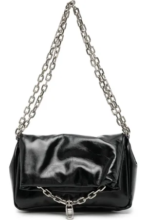 SYSTEM Padded leather shoulder bag