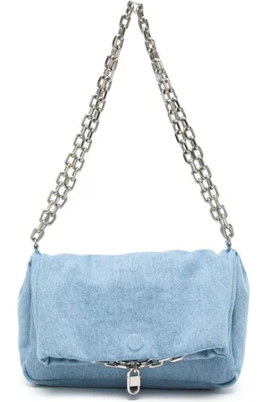 SYSTEM Padded denim shoulder bag