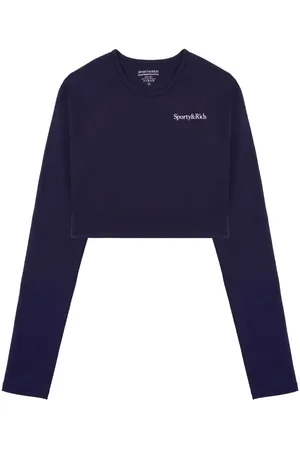 Sporty & Rich Logo-print long-sleeve T-shirt