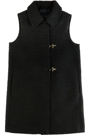 FAY Ganci-detail textured-finish gilet