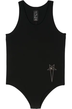 Rick Owens Logo-embroidered bodysuit