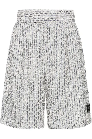 AMIRI Pleated bouclé skater shorts