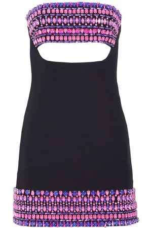 Retrofete Martini multi crystal embellishments mini dress