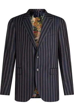 Etro Striped wool blazer