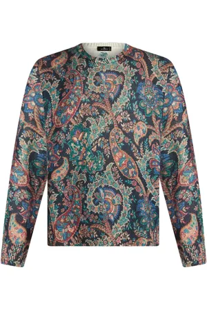 Etro Floral intarsia-knit jumper