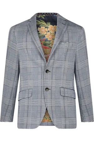 Etro Tartan-check single-breasted blazer