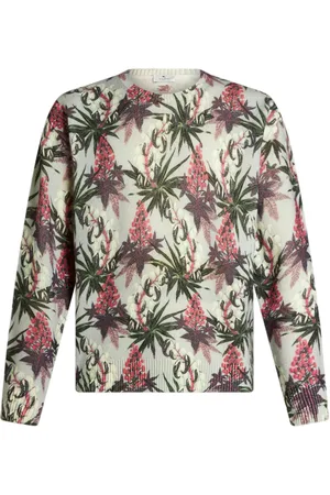 Etro Floral intarsia-knit jumper