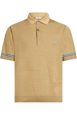 Etro Striped knitted polo shirt