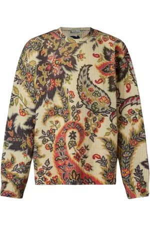 Etro Paisley intarsia-knit jumper