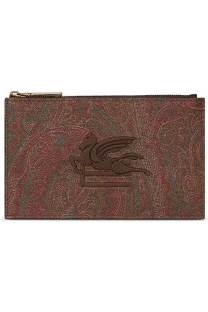 Etro Paisley-print cotton-blend wallet