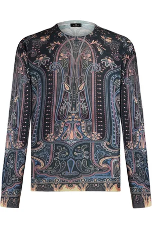 Etro Paisley intarsia-knit jumper