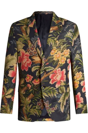 Etro Floral-print single-breasted blazer