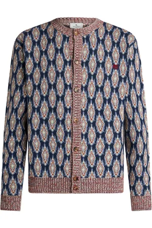 Etro Jacquard-pattern crew-neck cardigan