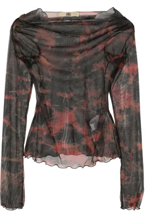 KNWLS Abstract-pattern mesh top