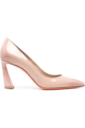 santoni 85mm patent-leather pumps