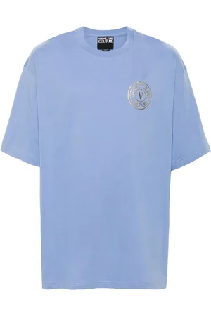 VERSACE Logo-print cotton T-shirt