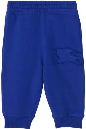 Burberry Equestrian Knight-appliqué cotton track pants