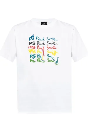 Paul Smith Dripping-effect signature-print T-shirt