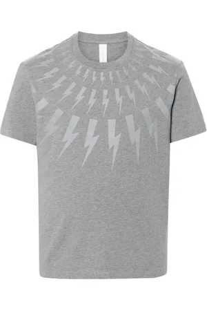 Neil Barrett Bolt-print cotton T-shirt