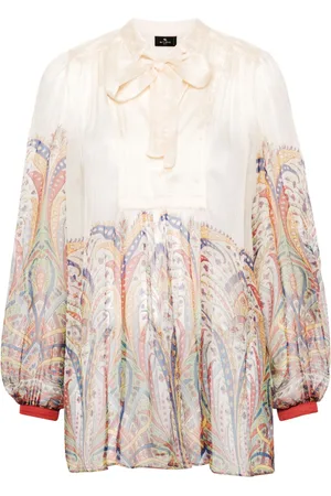 Etro Graphic-print silk blouse
